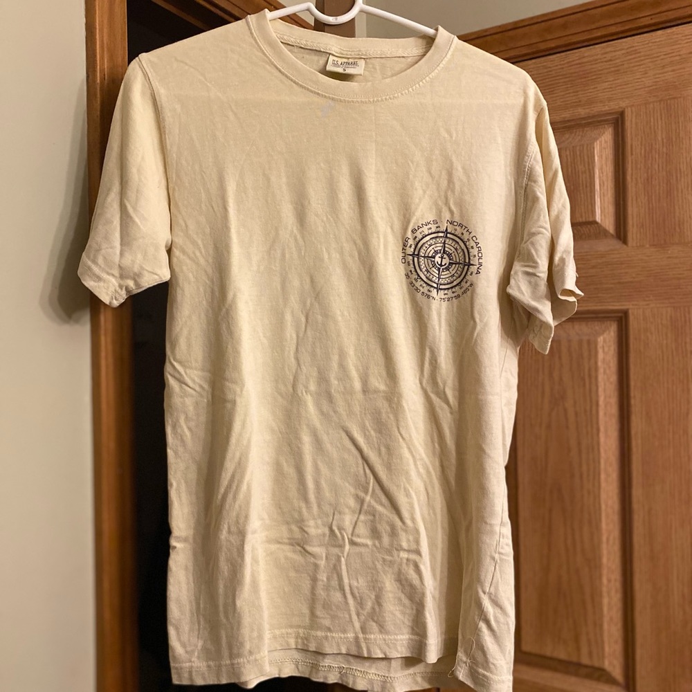 Outer Banks Light Yellow TShirt Small
